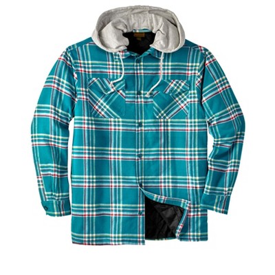 Boulder Creek by KingSize Men's Big & Tall Removable Hooded Shirt Jacket