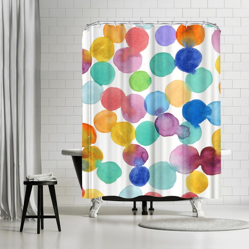 Americanflat 71" x 74" Shower Curtain Style 11 by PI Creative Art - Available in Variety of Styles, 1 of 8
