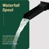 Cobbe Single Handle 2-Hole Bathroom Sink Faucet Wall-Mounted Matte Vanity Faucets Matte Black - 4 of 4