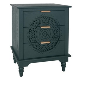 NicBex 3 Drawers Dresser for Bedroom with Hollow-Carved,Chest of Drawers with Metal Handles Design,Storage Dressers for Bedroom - 1 of 4