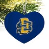 South Dakota State University Logo Heart Love Wood Christmas Tree Holiday Ornament - 2 of 3