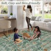 Floral Botanical Washable Rug for Living Room Soft Vintage Insect Butterfly Rugs Low Pile Carpet for Bedroom Dining Nursery Rug - 4 of 4
