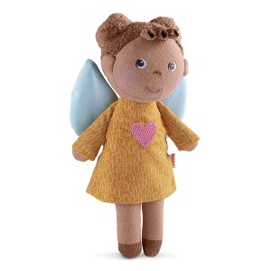 HABA Guardian Angel Mini Doll Nora - Tiny 6" Doll with Brown Skin and Angel Wings - 1 of 4