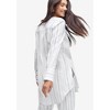 ellos Plus Size Striped Linen-Blend Tunic - 3 of 4