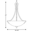 Progress Lighting Wisten 3-Light Inverted Pendant, Brushed Nickel, Tapered Glass Shades Collection - 2 of 2
