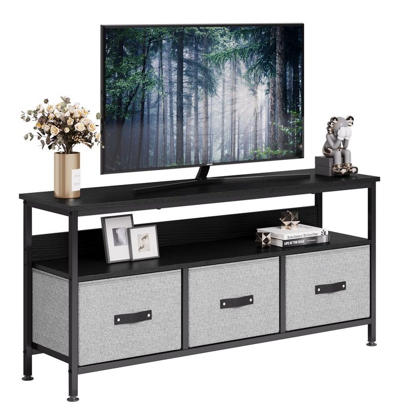 Dresser TV Stand, 55 Inch Entertainment Center with Storage TV Stand for Bedroom Small TV Stand Dresser with Drawers and Shelves, 1 of 2