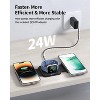 GreenEver Charging Station Magnetic for Mag-Safe Charger Wireless Charger Pad 3 in 1 Foldable for iPhone 12-15 Series Watch 2-9 Air-pods 3/2/Pro - 4 of 4