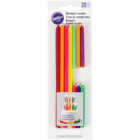Wilton Rainbow Tall Short Birthday Candles ct Target