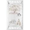 Sweet Jojo Designs Gender Neutral Photo Op Fitted Crib Sheet Serengeti Animals Taupe Beige and Ivory - 2 of 4