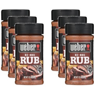 Weber Spice Rub KC BBQ - Pack of 6 - 7.25 oz - 1 of 4