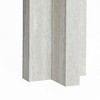 LuxenHome Travertine-Style MDF Wood Oval Console Table Brown - 3 of 4