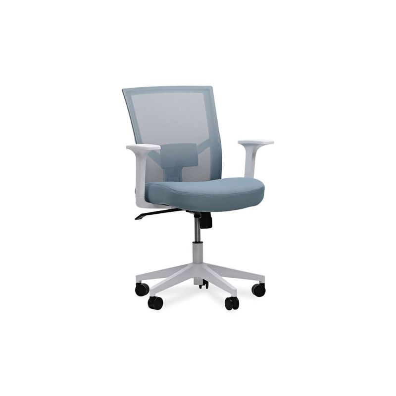 Workspace by Alera Mesh Back Fabric Task Chair, Supports Up to 275 lb, 17.32" to 21.1" Seat Height, Seafoam Blue Seat/Back, 1 of 8