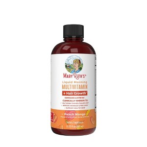 MaryRuth's Liquid Morning Multivitamin + Hair Growth - Peach Mango - 15.2oz - 1 of 4