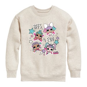 Boys' - LOL Surprise! - LOL Bffs 4 Eva Graphic Long Sleeve Fleece Sweatshirt - 1 of 4