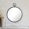 VIP Metal 18.5 in. Black Framed Mirror Round - 3 of 4