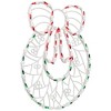Northlight Lighted Wreath Window Silhouette Christmas Decoration - 16" - 4 of 4
