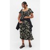 Women's Plus Size Emie Print Midi Dress - daisy | CITY CHIC - 2 of 4