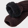 Women's Waffle Sweater Knit Reading Crew Socks with Faux Shearling Lining and Grippers - Auden™ 4-10 - 4 of 4