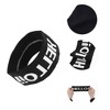 Unique Bargains Breathable Headband Elastic Black White 1 Pc - 3 of 4
