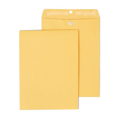 Staples Clasp & Moistenable Glue Catalog Envelopes 9"L x 12"H Brown 12/PK 19004/594412