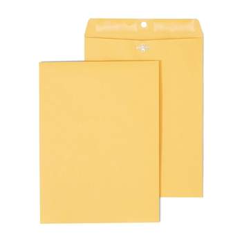Staples Clasp & Moistenable Glue Catalog Envelopes 9"L x 12"H Brown 12/PK 19004/594412