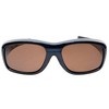 Polarized Designer Wear-Over Fitover Sunglasses by Calabria F-104 (Blue, Amber) - 3 of 4