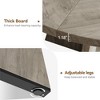 47-Inch Round Dining Table for 4-6 People, Solid Wood Top with 1.88" Thick Board & Adjustable Legs, Large Kitchen Table with Stable Base - 3 of 4