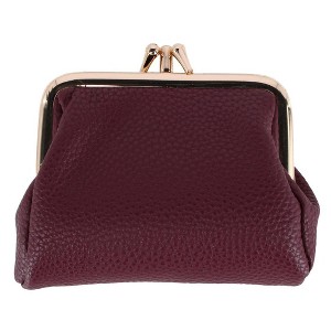 Buxton Women's Vegan Leather Triple Frame Coin Purse Wallet - 1 of 3