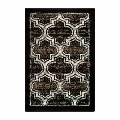 Modern Geometric Trellis Indoor Area Rug or Runner by Blue Nile Mills