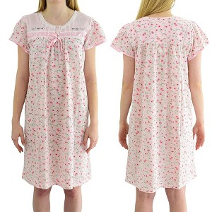 Ezi Cotton Nightgown for Women – Soft & Breathable Sleep Dress - 1 of 4