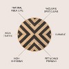 Piper Two-Tone Chevron Round Jute - JONATHAN Y - image 3 of 4