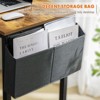Infurnic Desks Computer Desk with Storage Bag, Modern Home Office Desk, Gaming Desk with Headphone Hook for Study Work Small Spaces, Black, - 3 of 4