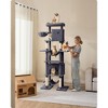 Feandrea Cat Tree, 79.1 Inch Tall Cat Tower for Indoor Cats, Multi-Level Large Cat Condo with 4 Scratching Posts, 2 Hammocks, a Perch, 2 Cat Caves - 2 of 4