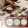 Unique Bargains Ceramic Decorative Water Pattern Mini Candy Serving Platter 4.25" - 3 of 4