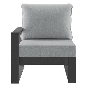 WestinTrends Montara Outdoor HDPE Left Arm Sectional Patio Corner Club Chair with Patio Cushions - 1 of 4