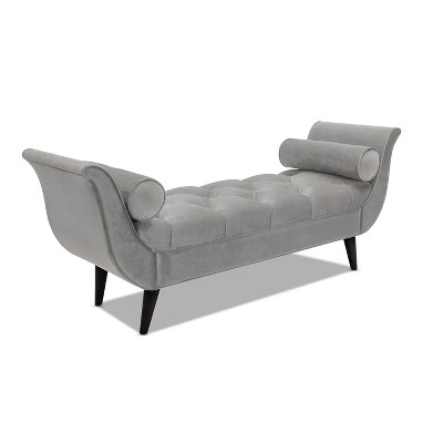 NicBex Modern 64.5" Bedroom Bench Upholstered Accent Stools with 2 Pillows and Wood Frame for Bedroom and Entryway