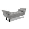 CAVINAS Bench End of Bed Bench Tufted Flared Arm Bench for Bedroom and Entryway - 3 of 4
