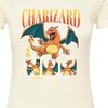 Women's - Pokémon - Charizard Multiple Poses Fitted Graphic T-Shirt - 2 of 3