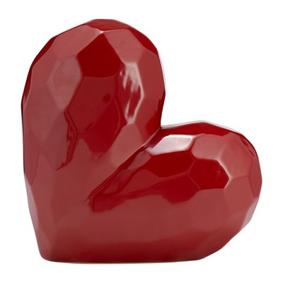 Creative Abstract Ceramic Heart Sculpture, Room, Office Decor or Gift