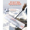 Snow Pusher Shovel with Segmented Handle & Metal Reinforced Edge 36" Heavy-Duty - 4 of 4