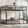 Bellemave Full XL Over Queen Metal Bunk Bed for Adults & Teens, Heavy Duty Space-Saving Frame, Guardrails, Noise-Free, No Box Spring, Black - 3 of 4
