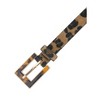 INSPIRE CHIC Womens Leopard Printed 0.7" Width Faux Leather Fur Waistband Belts 1Pc - 2 of 4