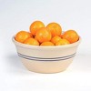 Martinez Pottery 12" Heritage Blue Stripe Stoneware Mixing Bowl - 2 of 4