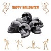 Ceramic Skulls for Fire Pit, Outdoor Fire Tables, Reusable Spooky Imitated Human Skull Gas Log for Party, Bonfire, Campfires, Fireplaces - 2 of 4