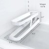 LunaLulinlk Egg Dispenser, Space-Saving Rolling Organizer for Fridge, Refrigerator Bin, White - 2 of 4