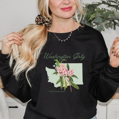 Simply Sage Market Washington Girly Flower Sweatshirt