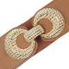 INSPIRE CHIC Women's Elastic Belt Alloy Double Ring Buckle Fashion Suitable for Skirt Dress - 2 of 4