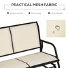 MOEPISY 2-Person Outdoor Glider Bench, Patio Double Swing Rocking Chair Loveseat - 4 of 4