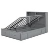 Bellemave Lift Up Storage Bed Full Size, with Charging Station and Light, Full Bed with Storage Drawers and Headboard，Gray - 4 of 4