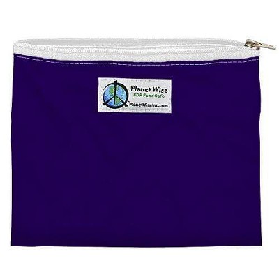 Planet Wise Reusable Zipper Sandwich Bag - Purple